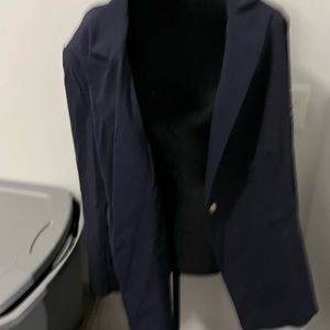 Blue suit jacket